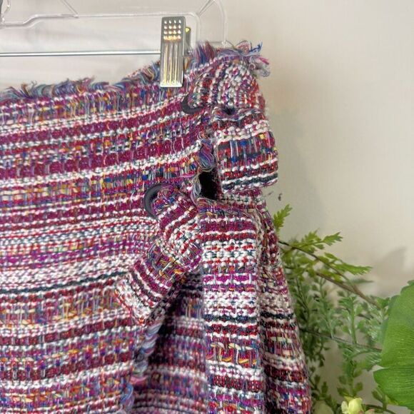 Halogen Multicolor Tweed Wrap Mini Skirt | Size 12 | Nordstrom - Picture 2 of 10